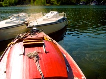 bobbing about like a boat should