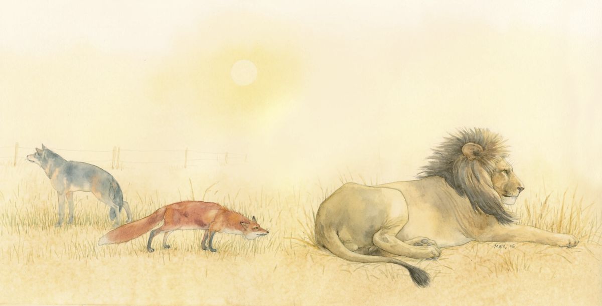 Ivan Krylov-lion and fox